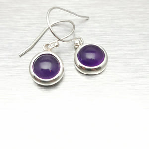 Lapis Lazuli Small Dangly Earrings, 925 Sterling Silver.