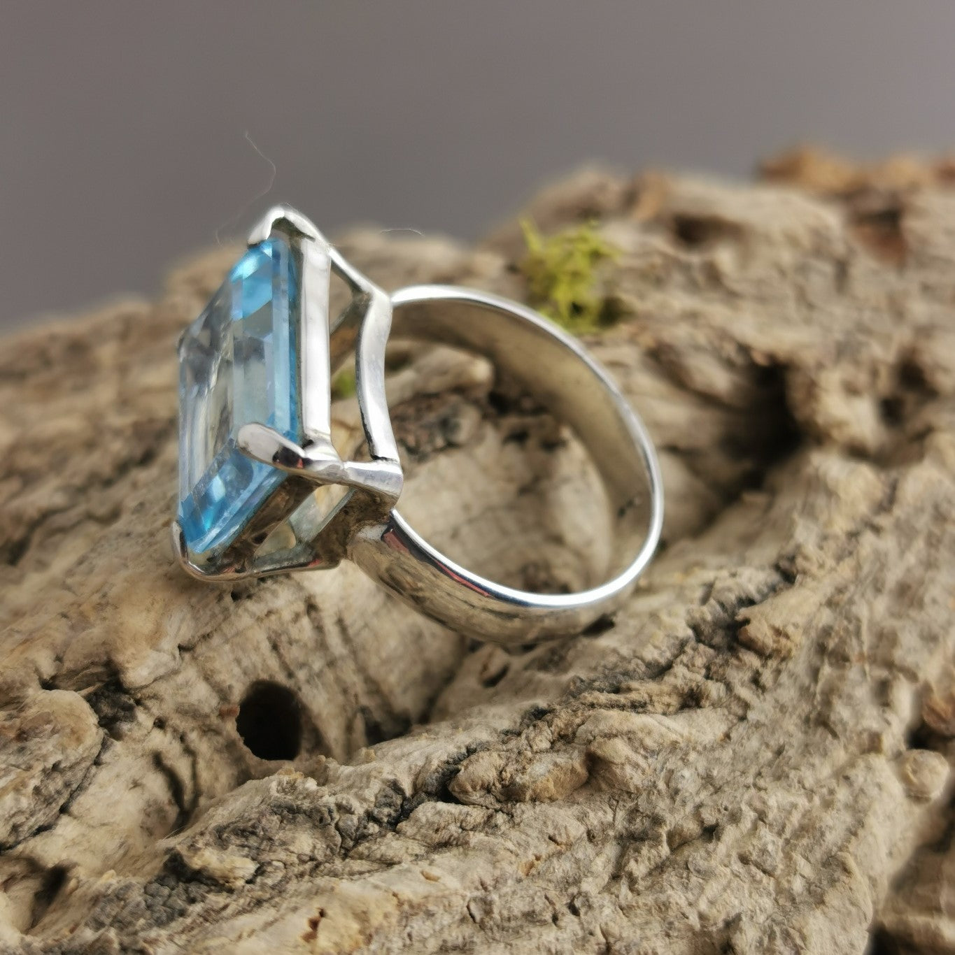 Sterling silver hotsell topaz ring
