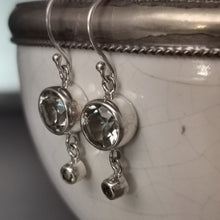 Load image into Gallery viewer, Green Amethyst and Peridot Earrings, 925 Sterling Silver.