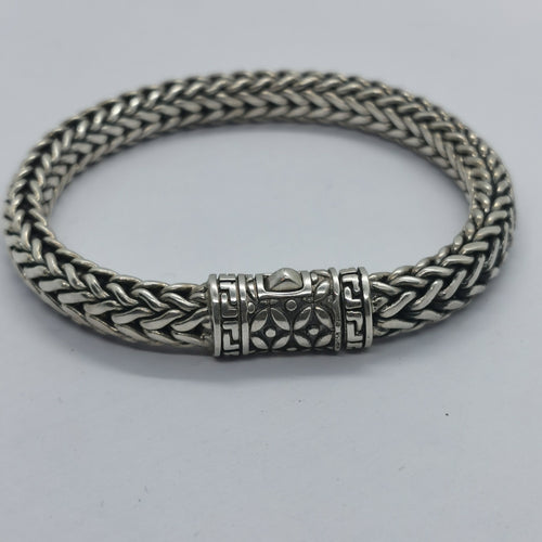Heavy Balinese Handcrafted Bracelet, 925 Sterling Silver