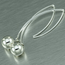 Load image into Gallery viewer, Sterling silver drop ball earrings. - Gemstonz Silver