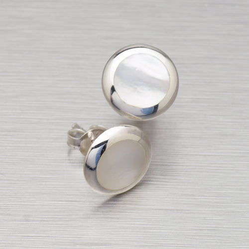 Mother-of-Pearl Stud Earrings