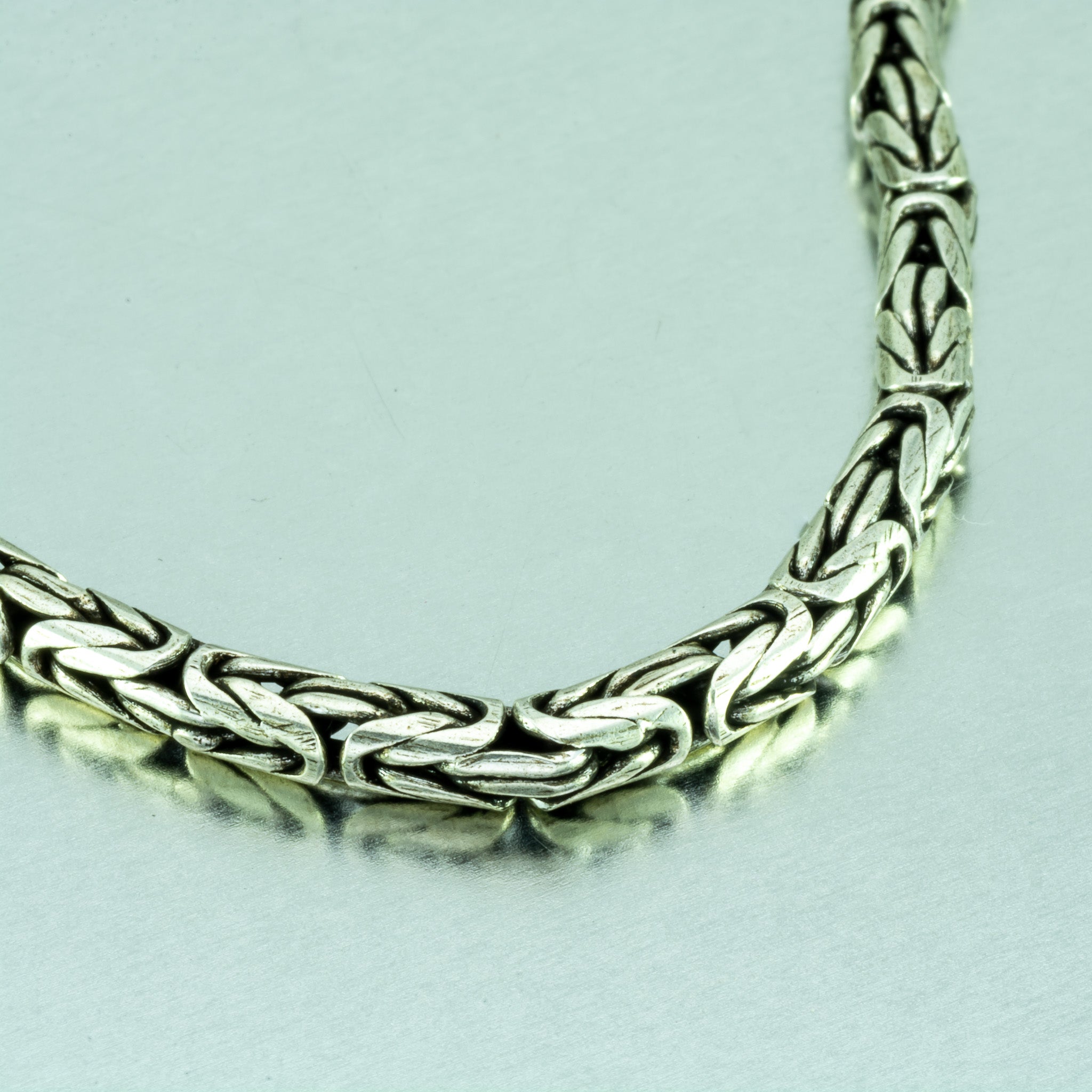 5mm Byzantine Chain Necklace in Sterling Silver