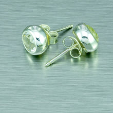 Load image into Gallery viewer, Rock Crystal Stud Earrings, 925 Sterling Silver.