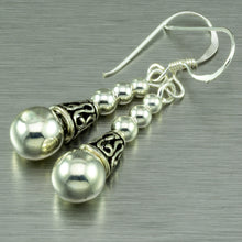 Load image into Gallery viewer, Thai Hill Tribe Inspired dangly earrings.